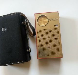 Vintage Sony Tr - 1811,  Six Transistor Radio With Case,