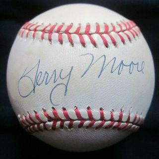Terry Moore Signed Autographed Baseball St.  Louis Cardinals National League Auto