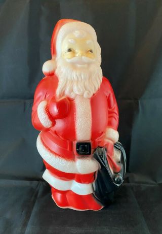 Vintage Empire Santa Blow Mold Plastic Lighted 1968 Christmas 14 "