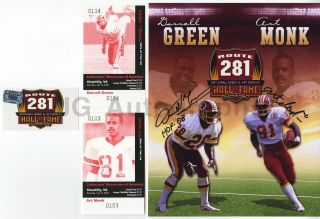 Art Monk & Darrell Green - Nfl Washington Redskins - Signed 8x10 Photograph