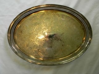 Fourth Grade 1978 Vintage Engraved Silver Plate Serving Tray Large Meat