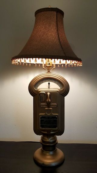 Vintage Duncan Miller Parking Meter Lamp - Coin Operated - Key