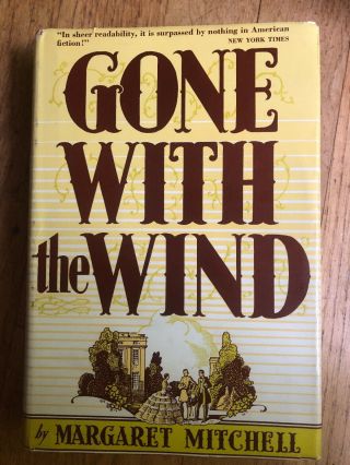 Vintage Gone With The Wind Book By Margaret Mitchell Hardback 1943