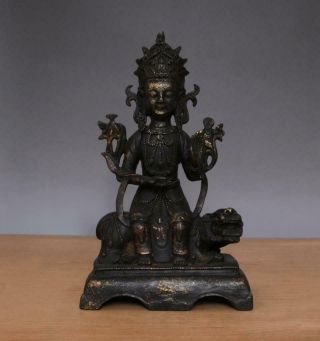 28.  5cm Fine Antique Chinese Bronze Or Copper Statue Buddha