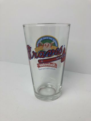 Atlanta Braves 1997 Turner Field Budweiser Pint Glass,