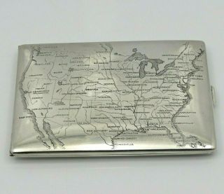 The Thomae Company Sterling Silver United States Cigarette Case