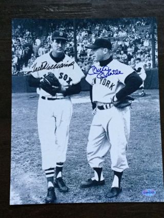 Mickey Mantle / Ted Williams Signed 8x10 Photo.  Certified