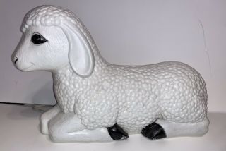 Vintage Grand Venture 14” Lamb Blow Mold Nativity Christmas Outdoor Light Sheep
