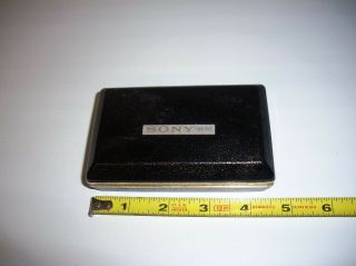 Vintage SONY 1R - 81 Transistor Radio,  w/ Case,  Collectors,  Black and Gold 1965 2