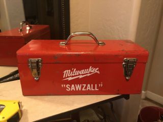 Vintage Milwaukee Sawzall Metal Case Tool Box Case Only