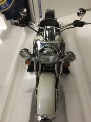 Franklin 1:10 Harley Davidson Motorcycle Nib Black And White Rare