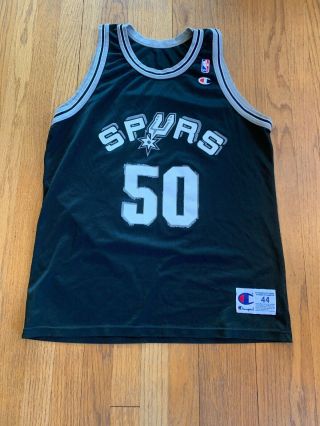 San Antonio Spurs Vintage 90’s David Robinson Champion Jersey 44 Large Nba
