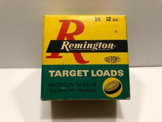 Vintage Remington 12 Gauge Target Load Ammo Shell Box - Empty