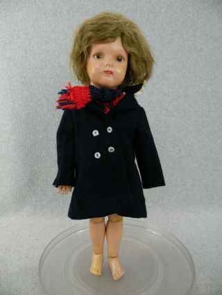 17 " Antique Wooden Jointed Schoenhut Miss Dolly Doll " Tlc "