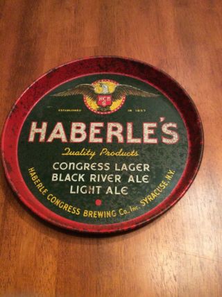 Vintage Haberle’s Beer Tray