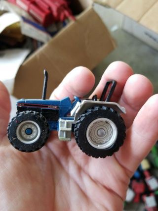 Vintage Ertl Ford 7740 With 4wd 1/64 Scale Diecast Metal Tractor