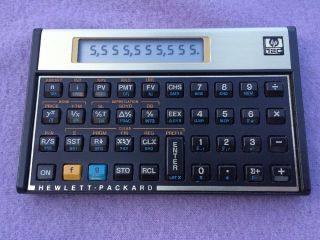 Vintage Hewlett - Packard Hp 12c Financial Calculator With Case 10 Digit