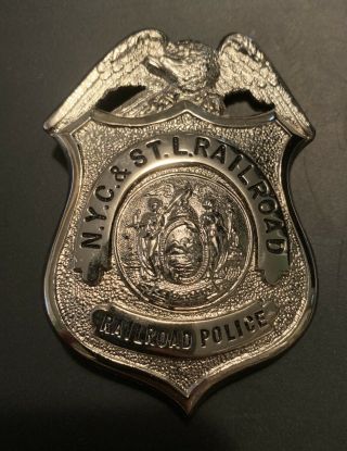 Early 1920’s Nyc&stl Railroad Police Badge