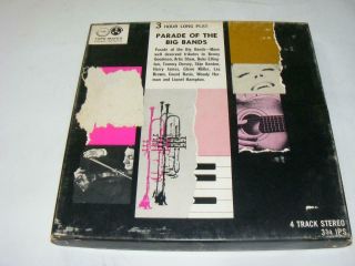Vtg Reel To Reel Music Tape Parade Of The Big Bands 3 Hour Long Play