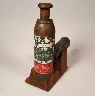 Vintage Ajax 1 - 1/2 Ton Bottle Jack - Model J2915 - Needs Fluid