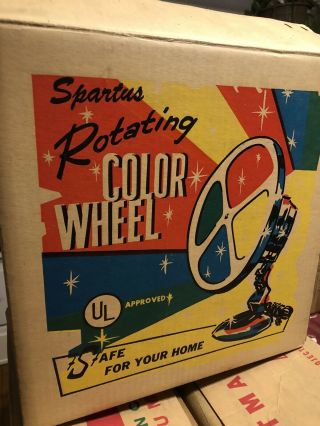 Vintage Spartus Rotating Color Wheel W/ Box