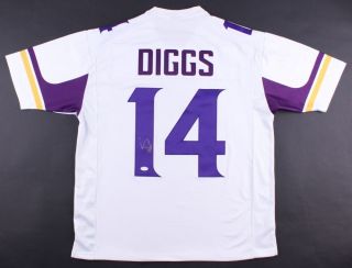 Stefon Diggs Signed Vikings Jersey (tse) Minnesota All Pro Wide Receiver