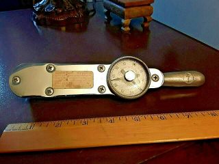 Vintage Snap - On Torqometer Tq - 6 Dial Torque Wrench 1/4 " Drive 0 - 75in Lb.