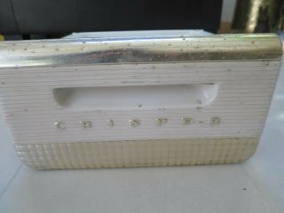 Vintage White Enamel Refrigerator Crisper Bin Fridge Drawer