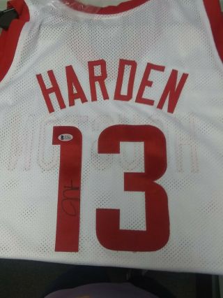 James Harden Houston Rockets Autographed Jersey Beckett