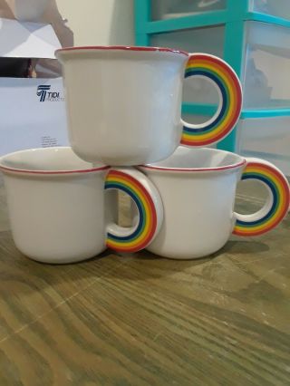 3 Vintage Vandor 1978 Lgbt Rainbow Mugs Cups