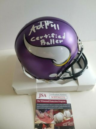 Anthony Harris Signed Autographed Minnesota Vikings Mini Helmet Certified Baller