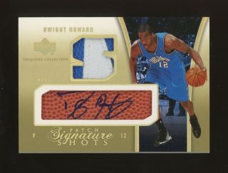 2004 - 05 Ud Exquisite Signature Shots Dwight Howard Rpa Rc Patch Auto 33/100