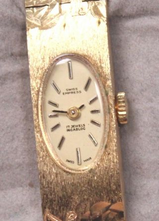 Ladies Vintage SWISS EMPRESS 17 Jewels Incabloc Mechanical Wristwatch - P21 3