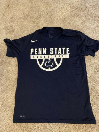 Penn State Nittany Lions Basketball Nike Dri - Fit Mens Large L T - Shirt