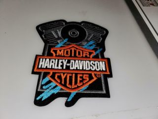Harley Davidson Large Patch Harley Davidson Motor Cycles Engine Patch