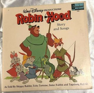 Vintage 1973 Walt Disney Album Robin Hood