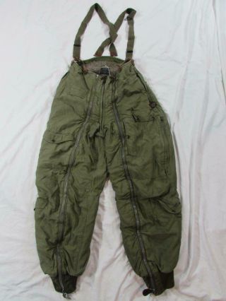 Vtg 40s Ww2 A - 11 A Pile Lined Flight Pants Us Army Air Forces Trousers 31x30