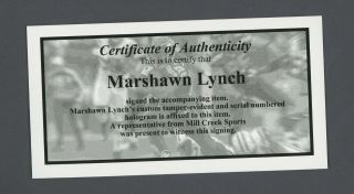 Marshawn Lynch Signed 8x10 Photo AUTO Autograph w/ Bills Seahawks 2