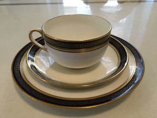 Spode Greek Key 9608 Tea Cup,  Saucer,  Plate - Similar To Olympic Cafe Parisian
