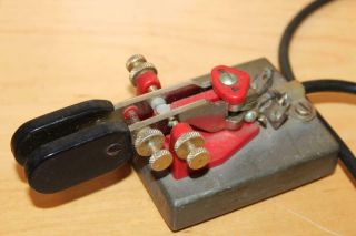 Antique Vintage Telegraph Signal Key Keyer Bug Morse Code 21