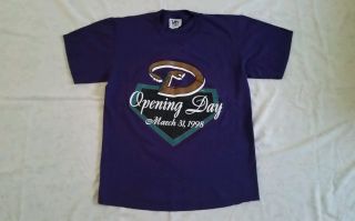 Arizona Diamondbacks Opening Day March 31st,  1998 Vintage T - Shirt By Lee 2