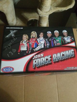 Nhra Diecast 1 24 Funny Car Courtney Force Traxxas Pink Mustang 12 Signed