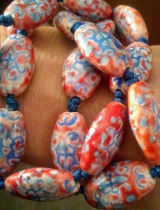 Vtg Venetian Murano Glass Bead Necklace