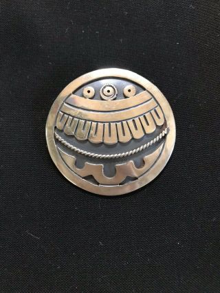 Vintage Maricela Taxco Sterling Silver Brooch Pin/pendant 925