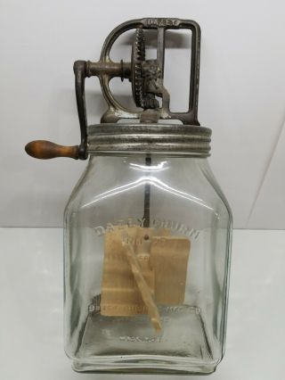 Antique Dazey No.  40 Glass Butter Churn – Patent 1922