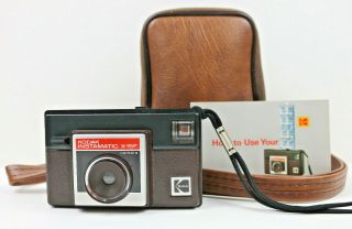 Vintage Kodak Instamatic X - 15f Camera With Kodak Camera Tote