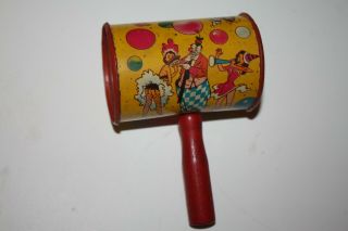 Vintage Hammer Rattle Noisemaker Us Metal Toy Mfg Co Noise Makers Year Party