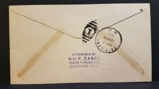 CHARLES A.  LINDBERGH Signed 1937 National Air Races Envelope 2