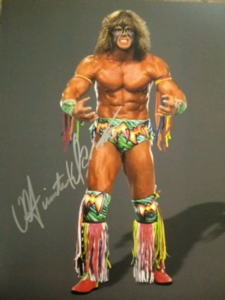 The Ultimate Warrior Signed Autographed 8x10 Photo - Wccw Wcw Wwe Wwf - W/coa