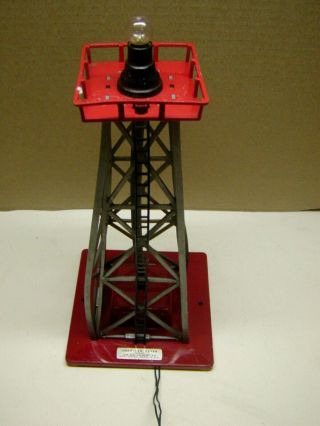 Vintage S Scale American Flyer 769 Metal Aircraft Beacon Gray And Red